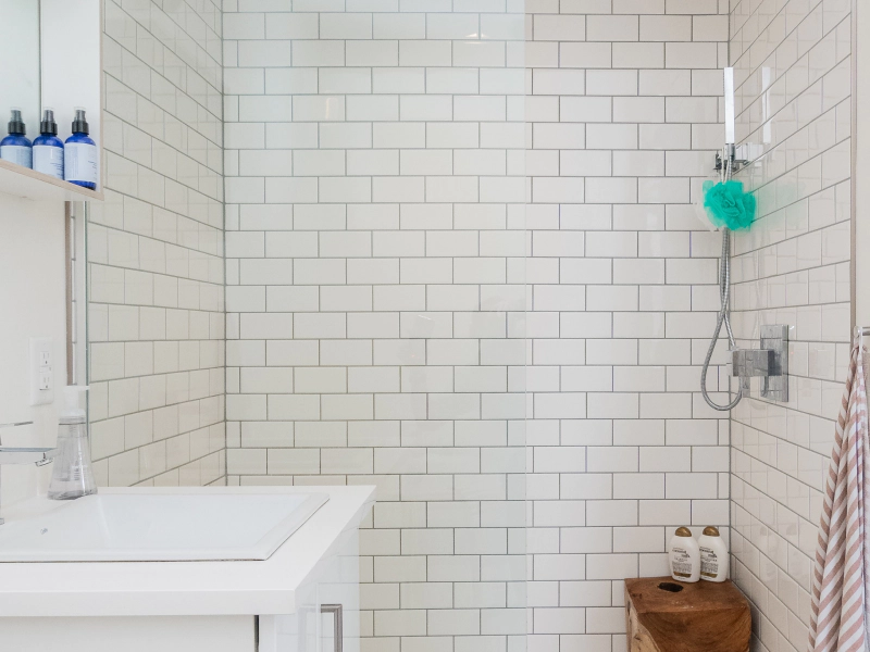 bathroom clean white tile dekalb county in